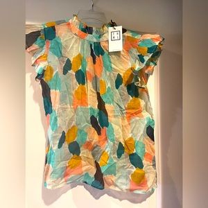 Small, multicolor, brand new top.  Stunning.